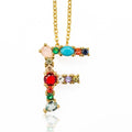 Multicolor fashion charm Gold 26 Alphabet pendant
