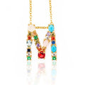 Multicolor fashion charm Gold 26 Alphabet pendant