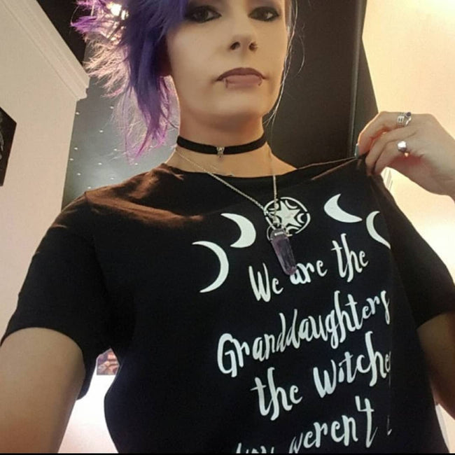 Witchcraft Black T-Shirt Grunge Moon Shirt