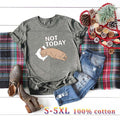 Not Today Dog Lazy Sleep Funny T-shirt Plus Size