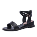 Buckle genuine leather shoes women Casual