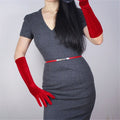 Gloves Short Wine Red Crimson Super Long