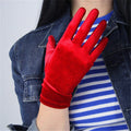 Gloves Short Wine Red Crimson Super Long