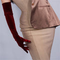 Gloves Short Wine Red Crimson Super Long