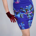 Gloves Short Wine Red Crimson Super Long