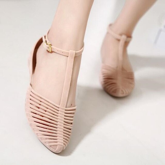 Rome vacation Ping pun student jelly sandals