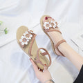 Shoes Sandals Elastic ankle strap Flat Sandalias