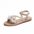 Shoes Sandals Elastic ankle strap Flat Sandalias