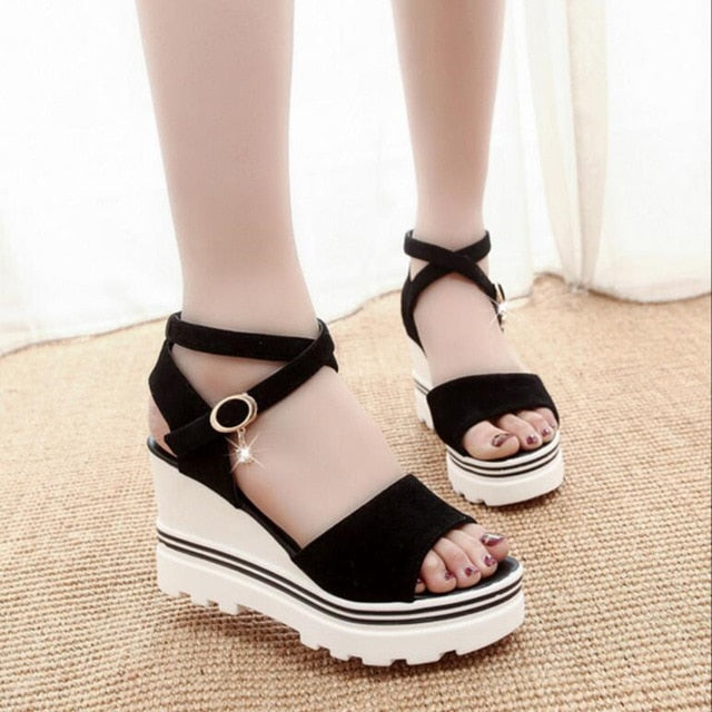 Mouth Roman Sandals Shoes High Heels