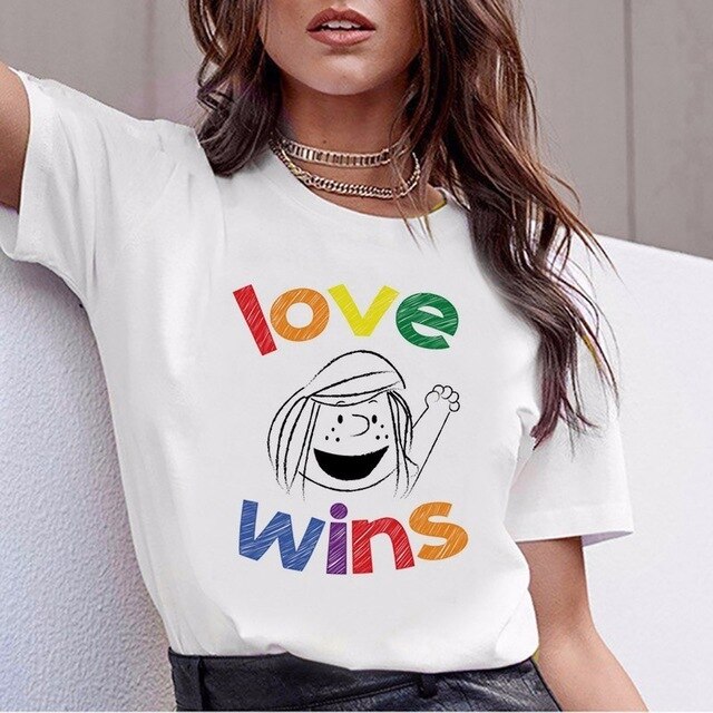 Love Is Love Top Tee Shirt For Women Gay Pride