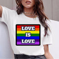 Love Is Love Top Tee Shirt For Women Gay Pride