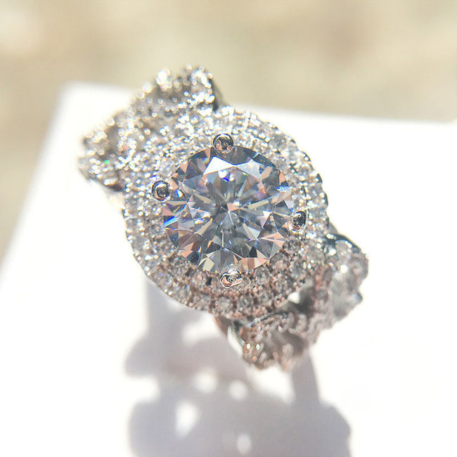 Big AAA Cubic Zirconia Engagement Rings
