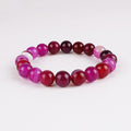 Trendy Natural Stone Love Purple Bead Bracelet