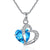 Peach Heart Drilling Pendant Water Chain Crystal