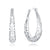 Electroplated Hollow Out Simple Pure Silver
