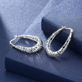 Electroplated Hollow Out Simple Pure Silver