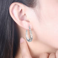 Electroplated Hollow Out Simple Pure Silver