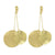 Gold Silver Color with Round Drop Earring