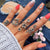 Antique Silver Color With Flower Rings Set