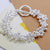 Classic Silver Plated Grape Link Bracelet