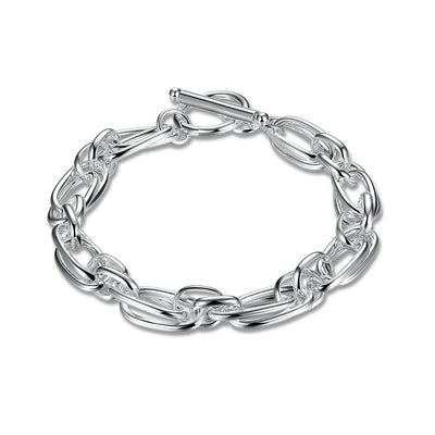 Ten Thousand Words Grape Geometry Silver Clasp Bracelet