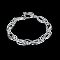 Ten Thousand Words Grape Geometry Silver Clasp Bracelet