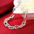 Ten Thousand Words Grape Geometry Silver Clasp Bracelet