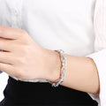 Ten Thousand Words Grape Geometry Silver Clasp Bracelet