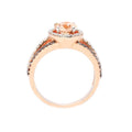 Gold Gemstone Diamond Charm Crystal Princess Ring