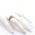 Gold Gemstone Diamond Charm Crystal Princess Ring