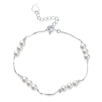 Pure Silver  Exquisite Small Pearl Bracelet