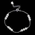 Pure Silver  Exquisite Small Pearl Bracelet