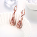 Eco-Friendly Rose Gold Drop Earrings