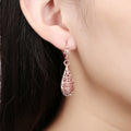 Eco-Friendly Rose Gold Drop Earrings