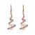Rose Gold Ball Pearl Earring