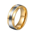 Men's Steel Lovers Gold-Plated Rings Personality