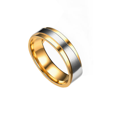 Men's Steel Lovers Gold-Plated Rings Personality