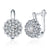 Earring with Floral Diamond-Encrusted Romantic