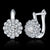 Earring with Floral Diamond-Encrusted Romantic