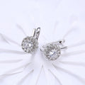 Earring with Floral Diamond-Encrusted Romantic
