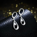 European Fashion Simple Water Zircon Silver