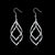 Double Banana Earrings Fashion Leaf Silver