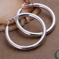 Empty Ear Rings Fashion Silver Jewelry Round
