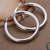 Empty Ear Rings Fashion Silver Jewelry Round