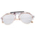 Sunglasses Round Frame Colored Coating Eye Wear