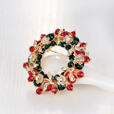 Flower Wreath Brooch