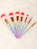 Rainbow Unicorn Conical Makeup Brushes Set