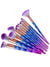 Fancy Color Taper Angular Makeup Brushes Set
