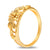 Electroplate Gold Color Flower Ring for Women