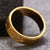 Electroplate Gold Color Geometric Pattern Ring